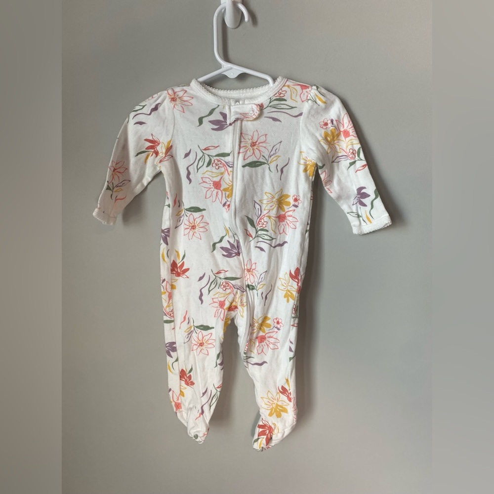 Carter's White Floral Kids Onesie